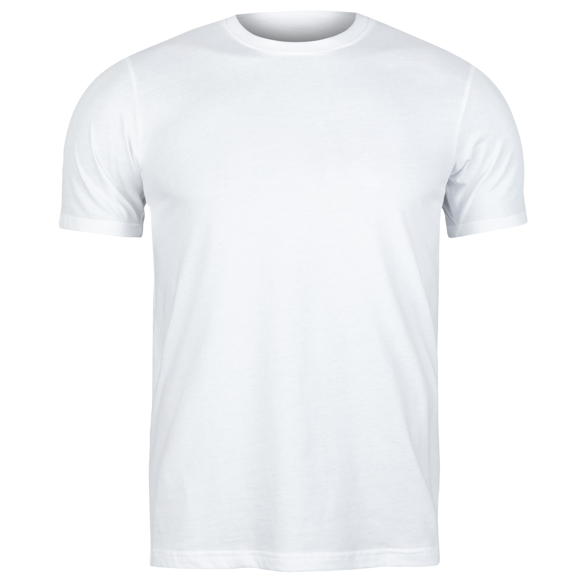 White Tshirt Front And Back Isolated On White Background Stock Photo