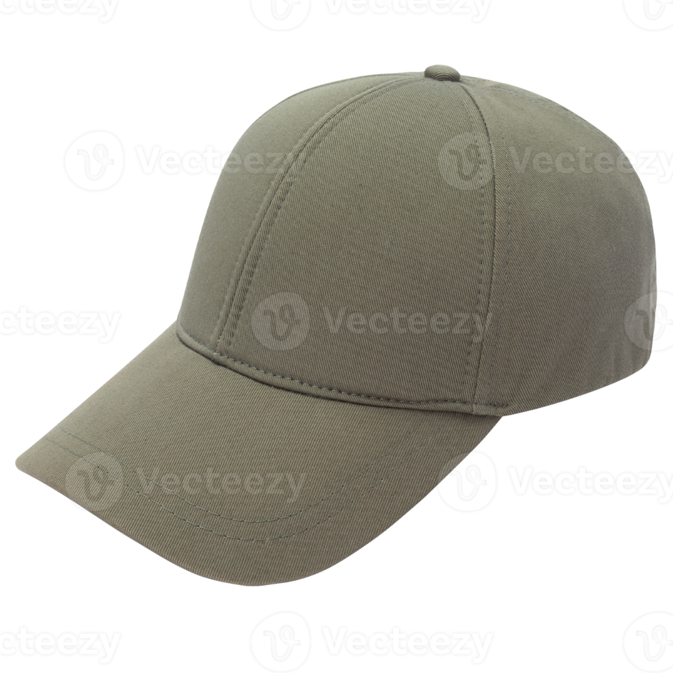 Green cap mockup cutout, Png file