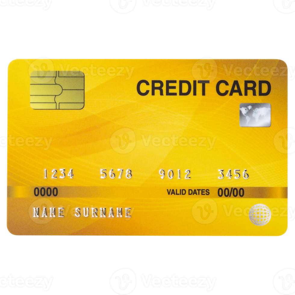 Credit card cutout, Png file