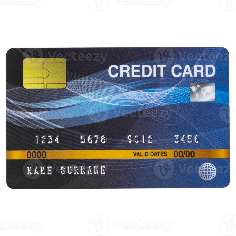 Credit card cutout, Png file