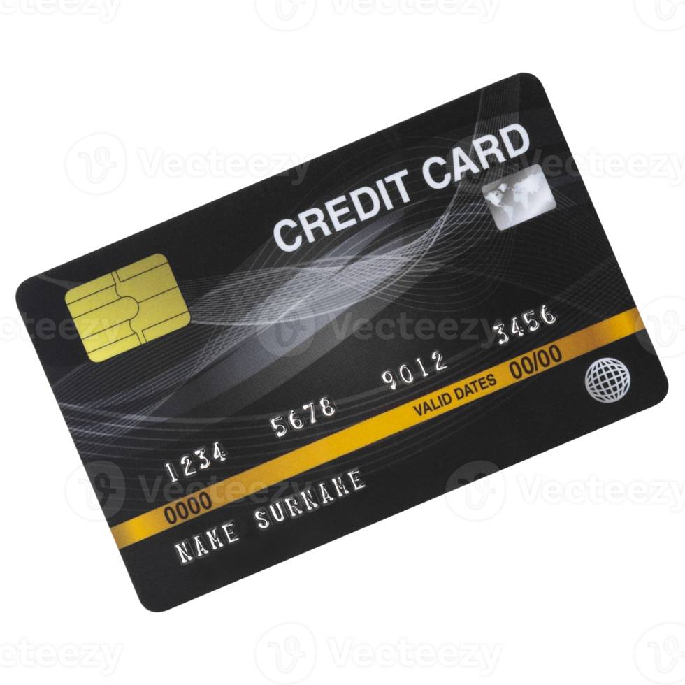 Credit card cutout, Png file