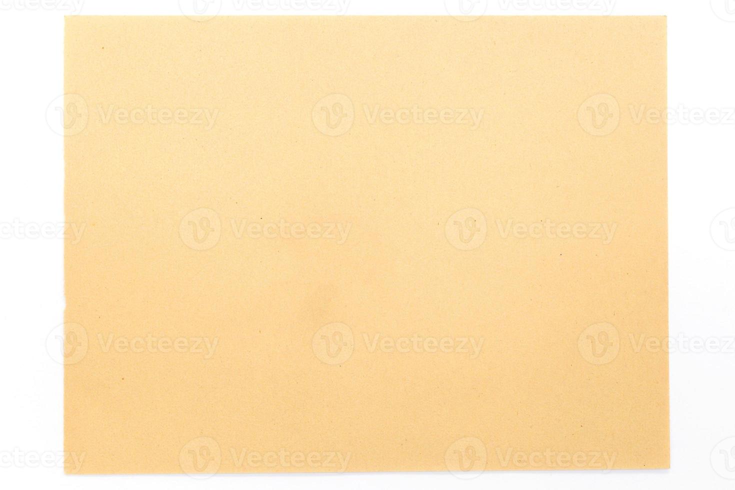 Brown paper on white photo