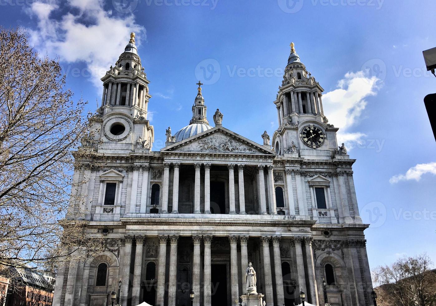 A view of St Pauls Cathedral in London photo