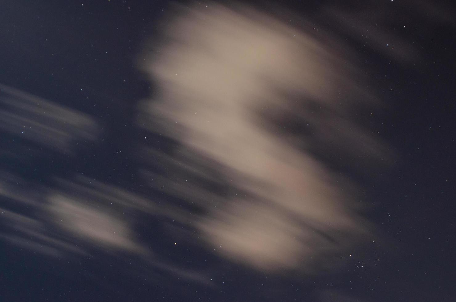 fast clouds and stars photo