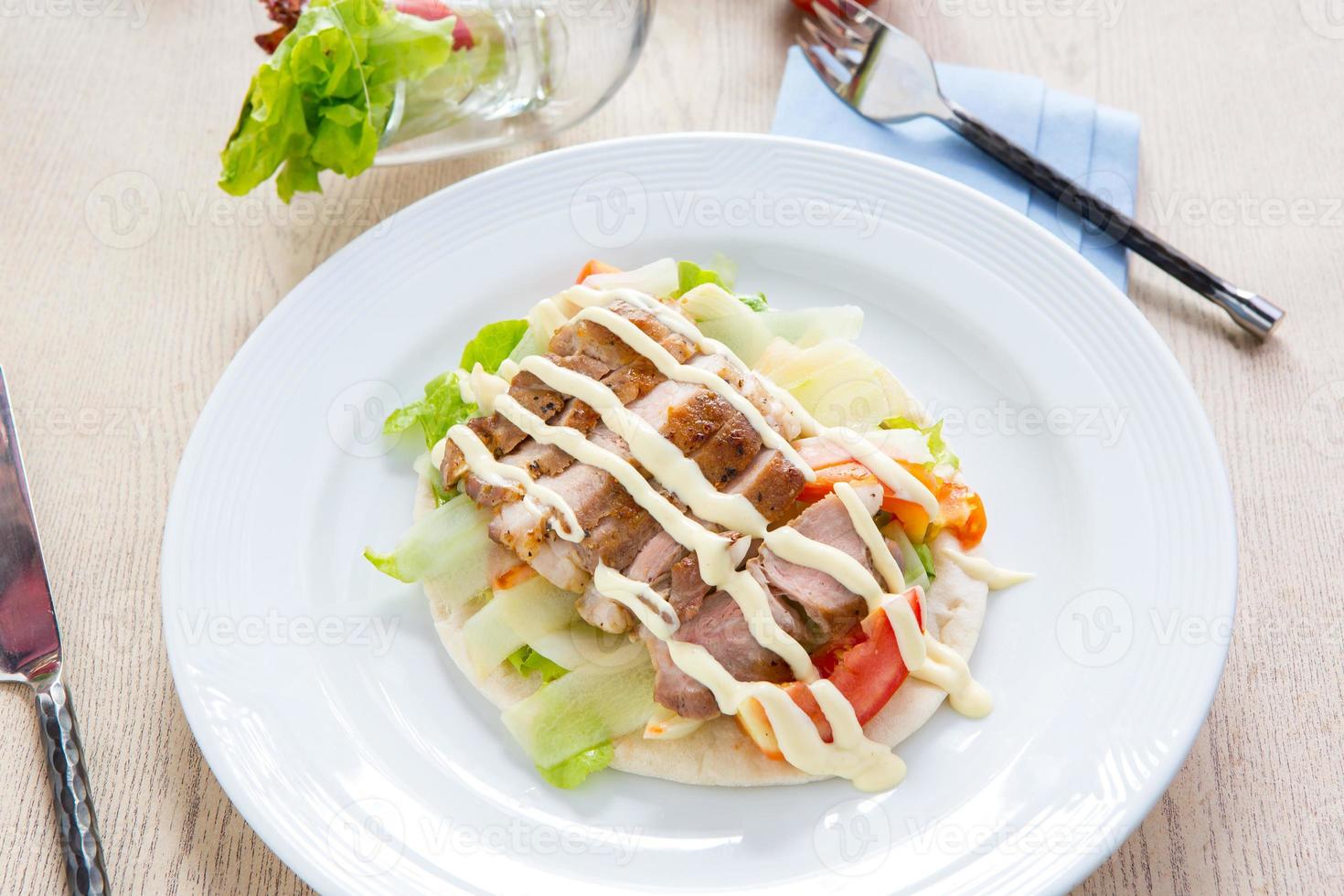 mixed salad kabab photo