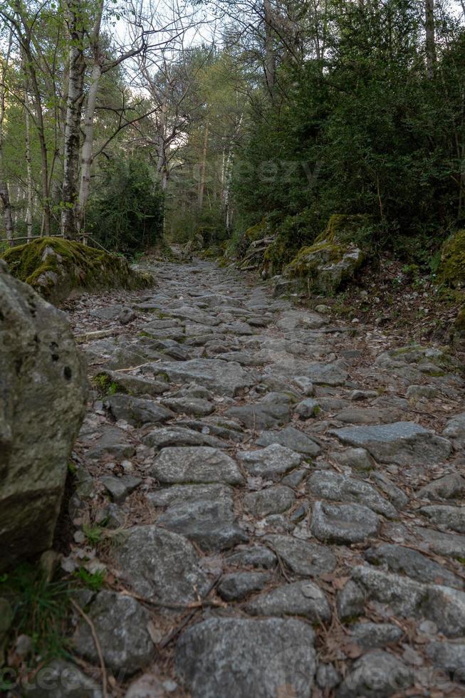 Trail at Madriu Perafita Claror Valley in Andorra,UNESCO world heritage site photo