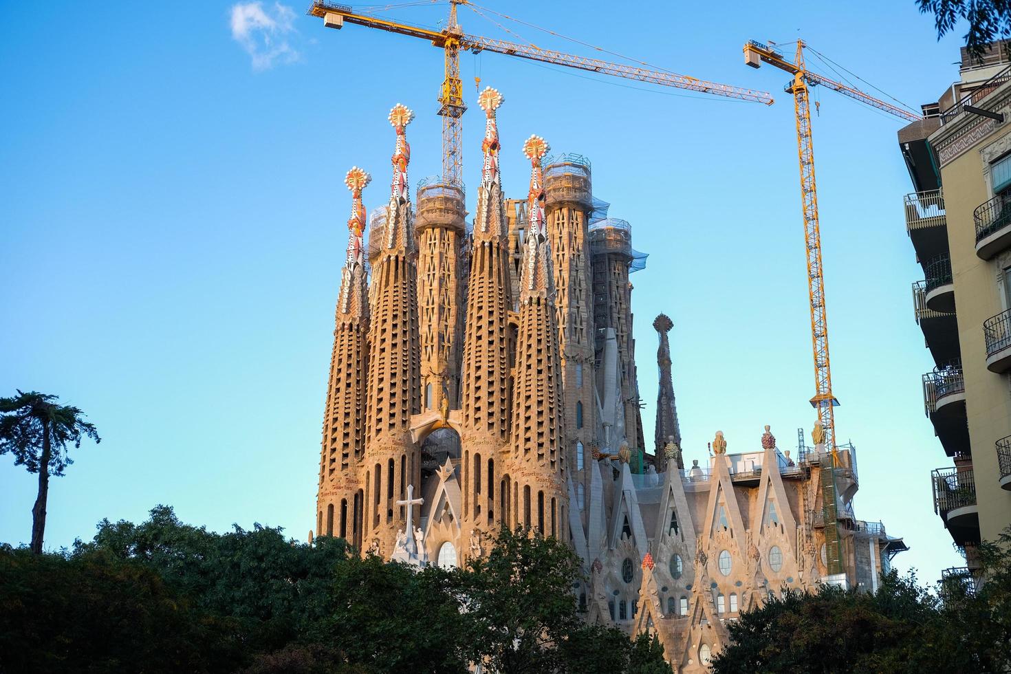 Sagrada Familia Cathedral in Barcelona in Spain. 16.11.2019 photo