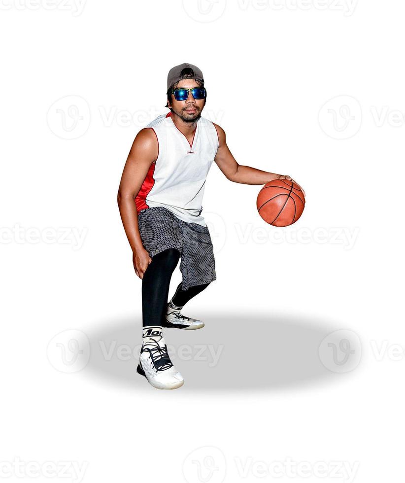 men's sports Asians on a white background photo