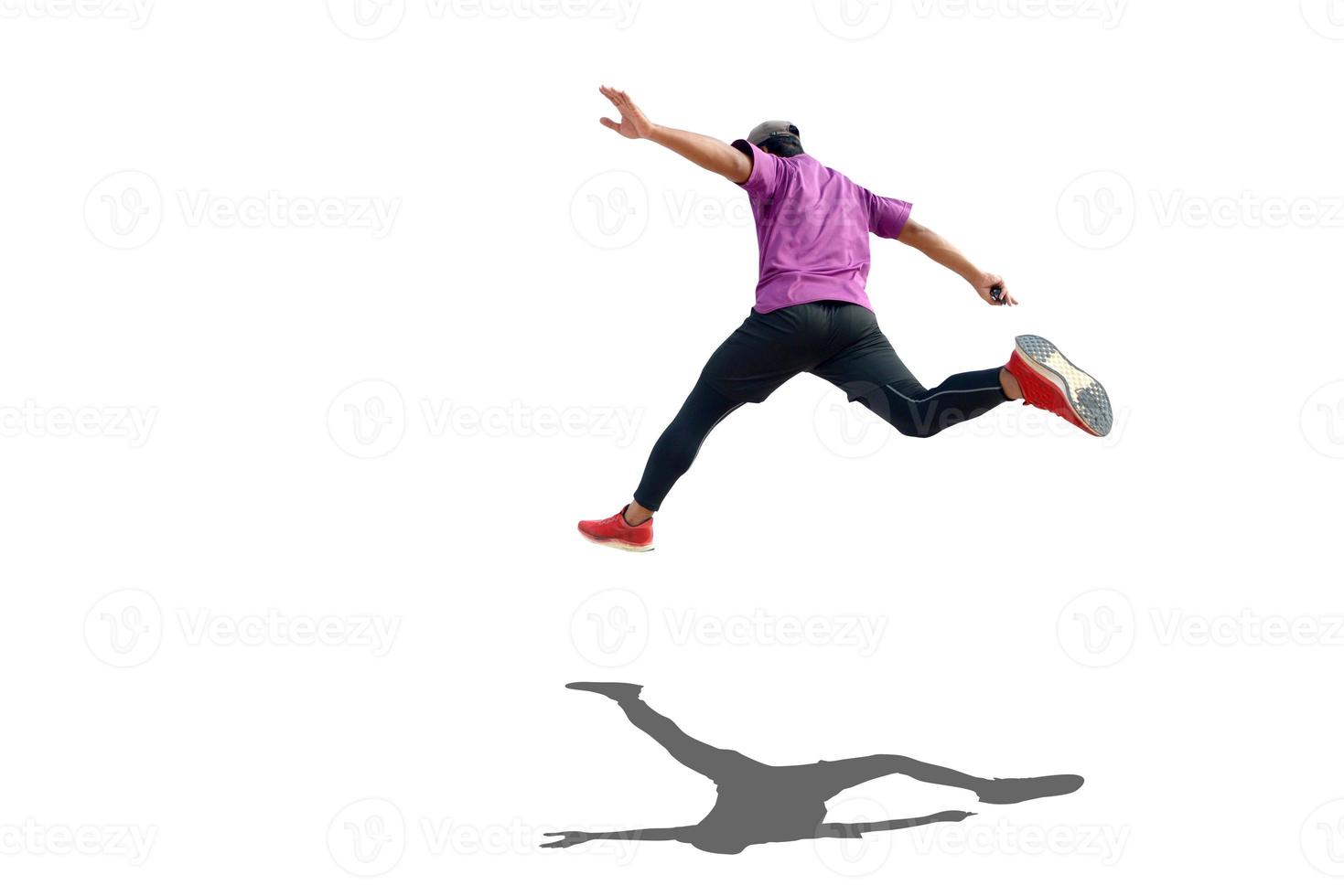 men's sports Asians on a white background photo
