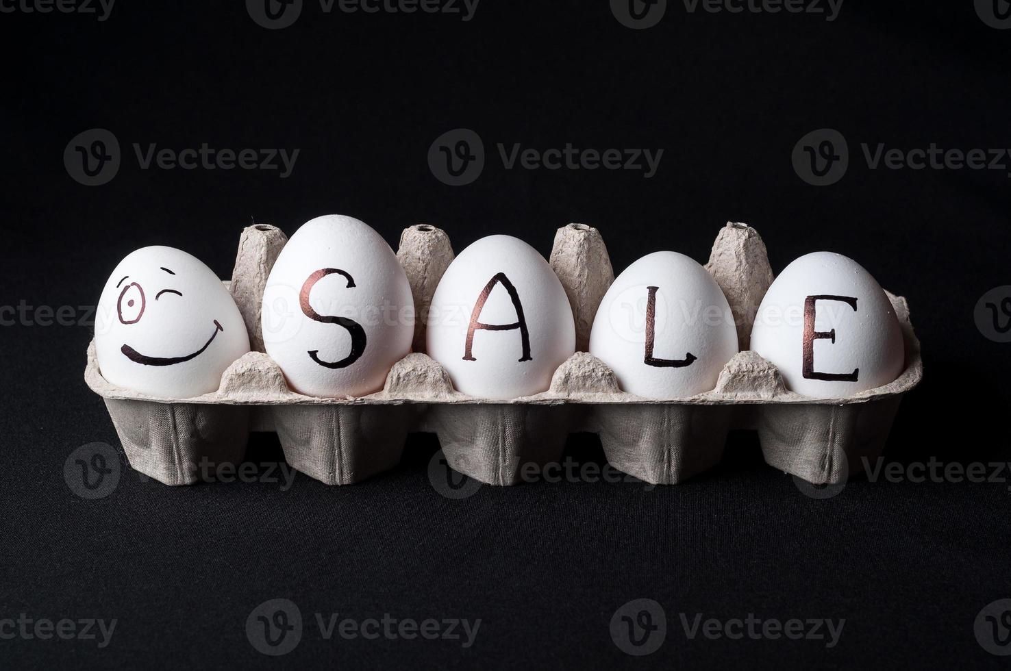 chicken eggs on isolated background photo