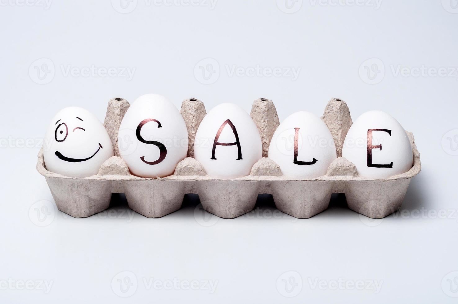 chicken eggs on isolated background photo