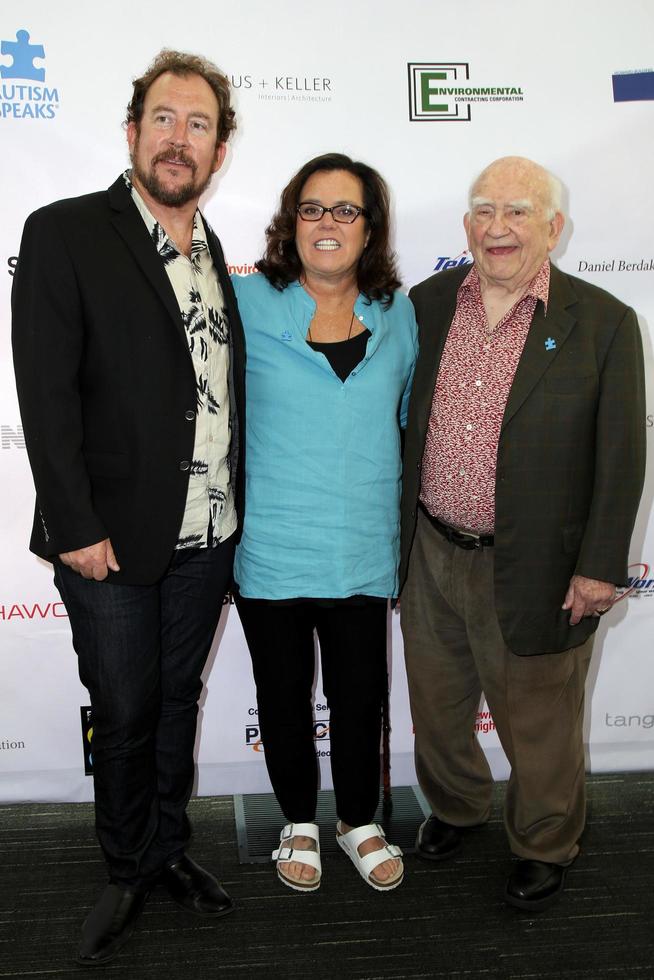 LOS ANGELES, AUG 6 - Matt Asner, Rosie ODonnell, Ed Asner at the 4th Annual Ed Asner And Friends Poker Tournament For Autism Speaks at the South Park Center on August 6, 2016 in Los Angeles, CA photo