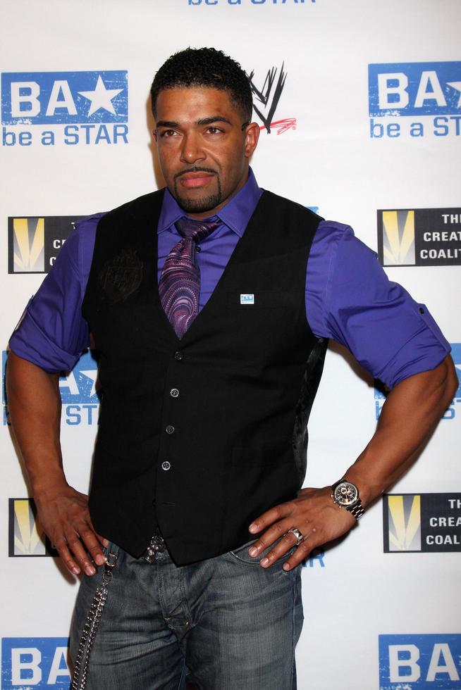 LOS ANGELES, AUG 11 - David Otunga arriving at the be A STAR Summer Event at Andaz Hotel on August 11, 2011 in Los Angeles, CA photo