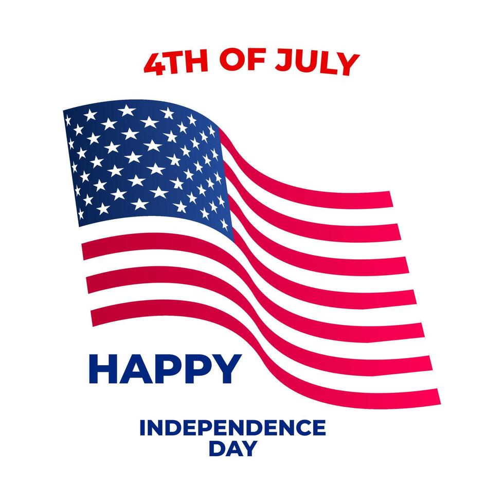Happy 4th of July USA Independence Day vector