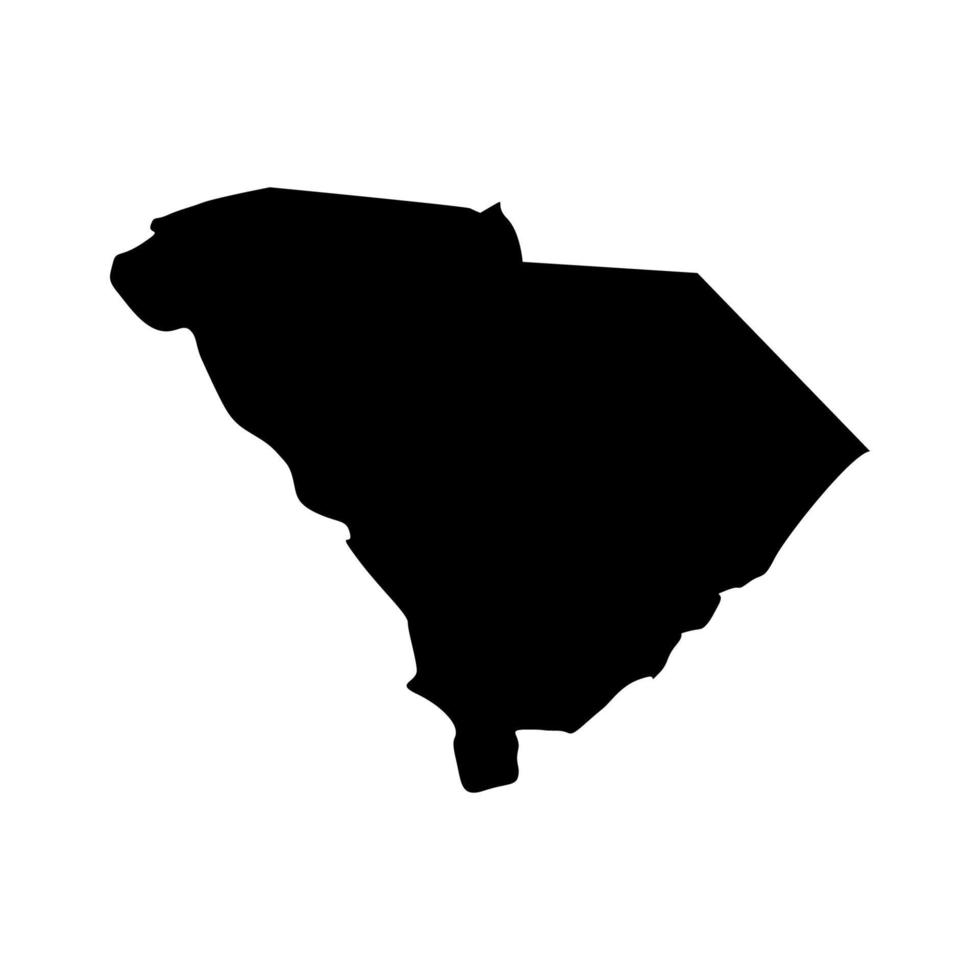 South Carolina illustrated map vector