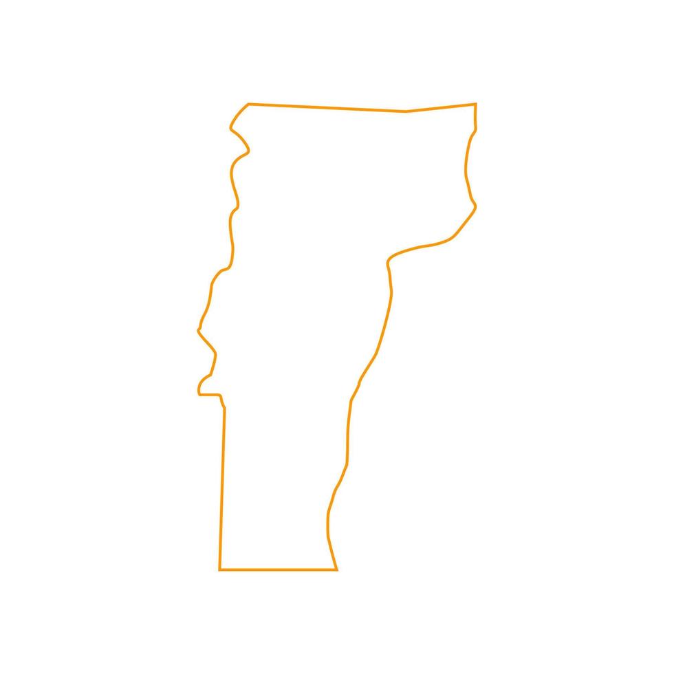 Illustrated Vermont map vector