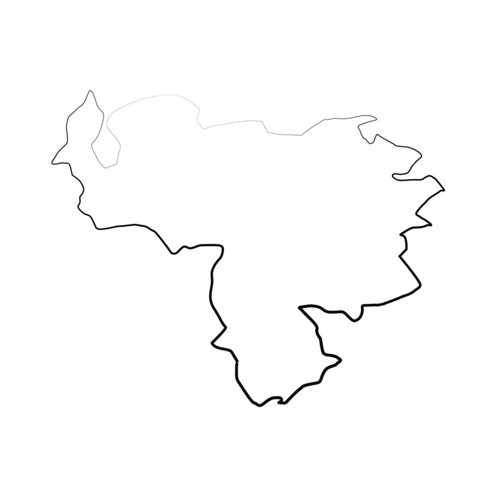 mapa de venezuela ilustrado vector