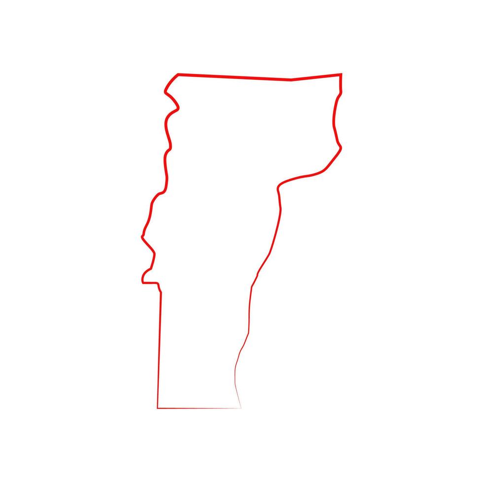 Illustrated Vermont map vector