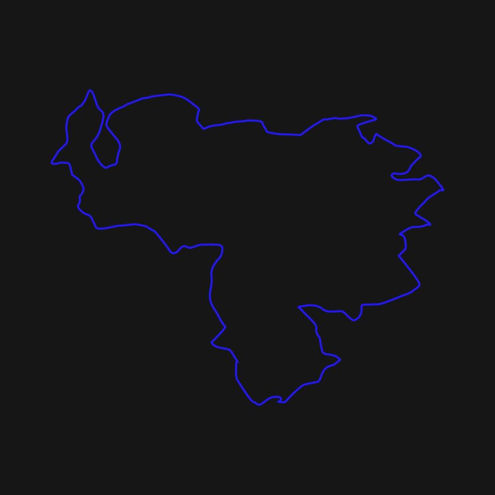 mapa de venezuela ilustrado vector