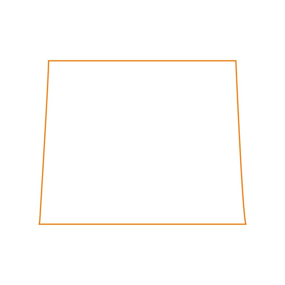 Wyoming map on white background vector