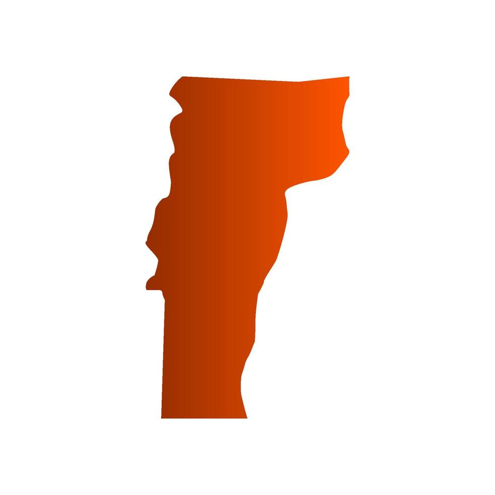 Illustrated Vermont map vector
