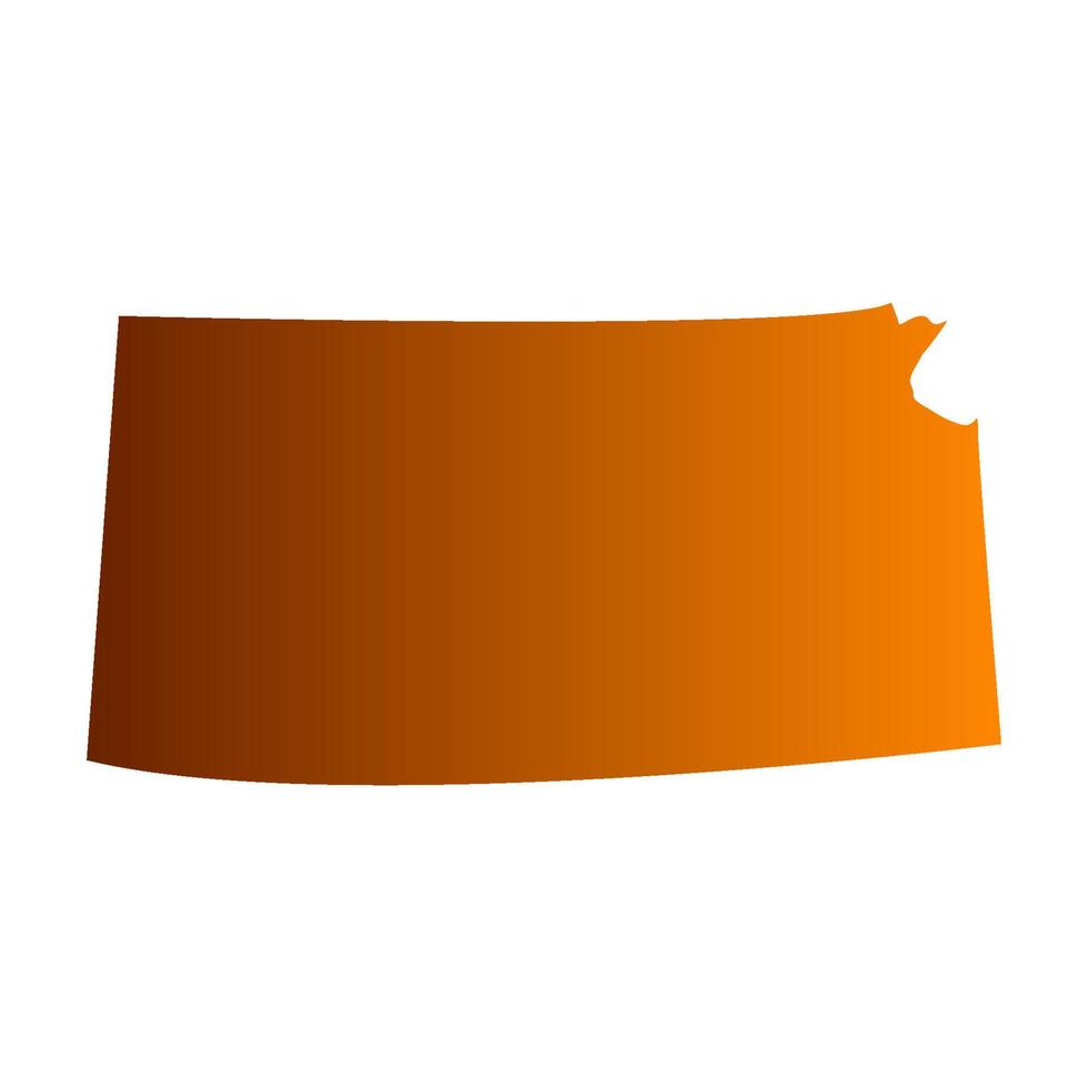 Kansas map on white background vector