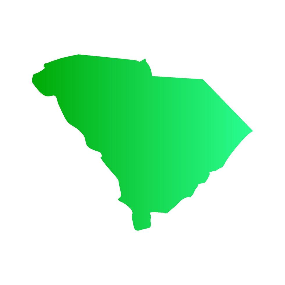 South Carolina illustrated map vector
