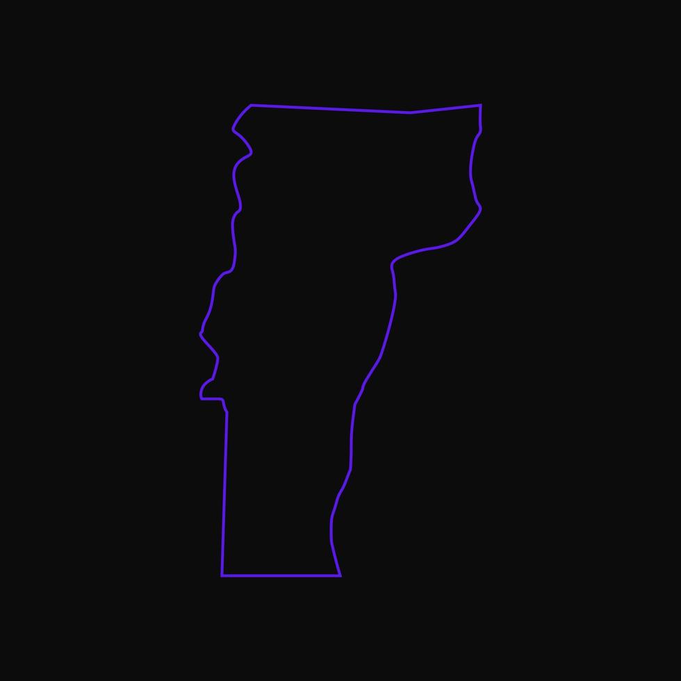 Illustrated Vermont map vector