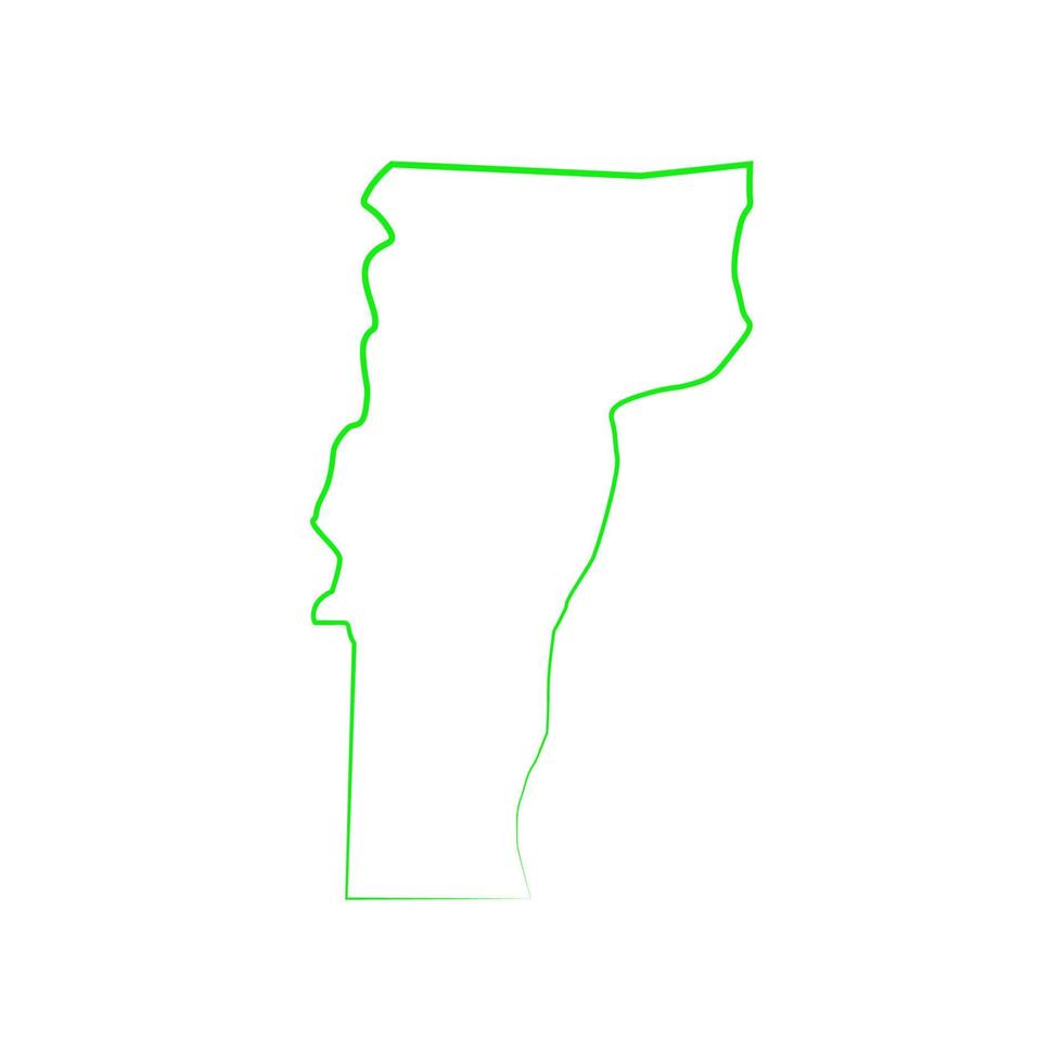 Illustrated Vermont map vector