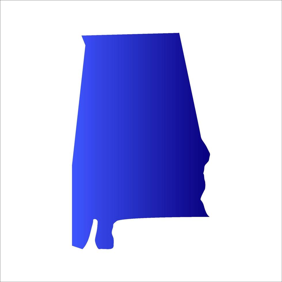 Alabama map on white background vector