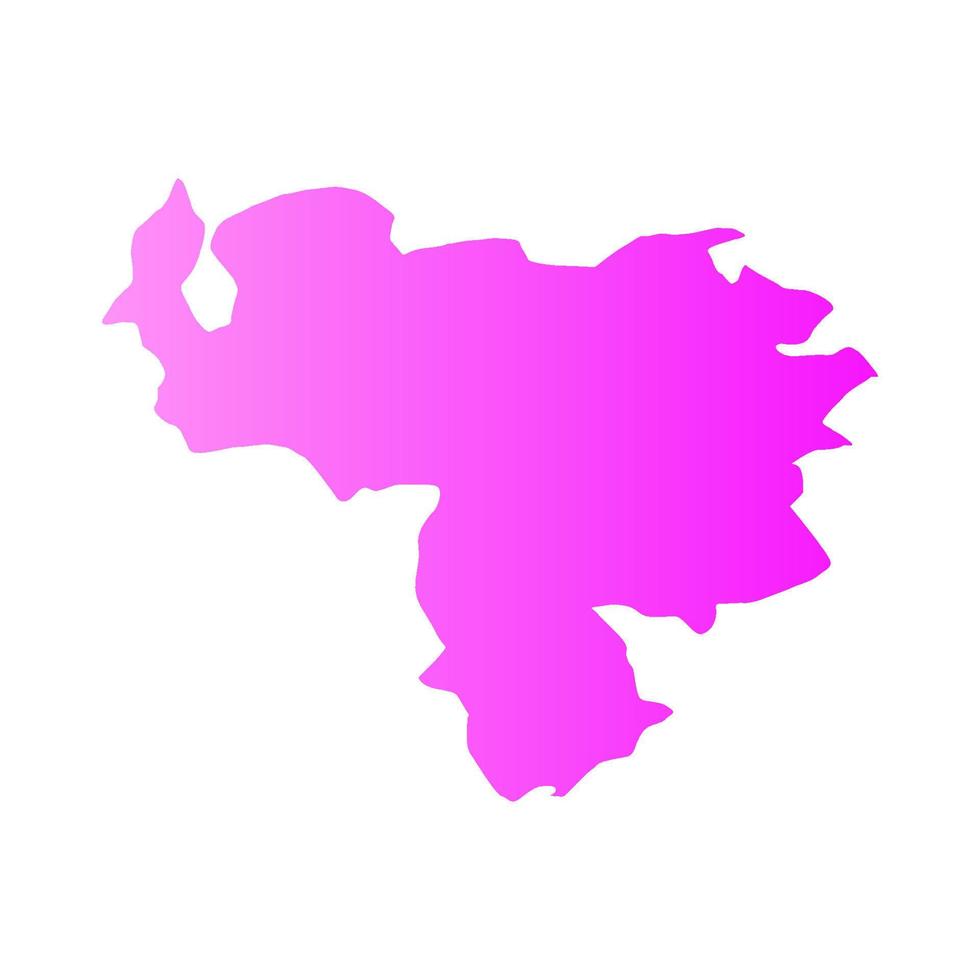 mapa de venezuela ilustrado vector
