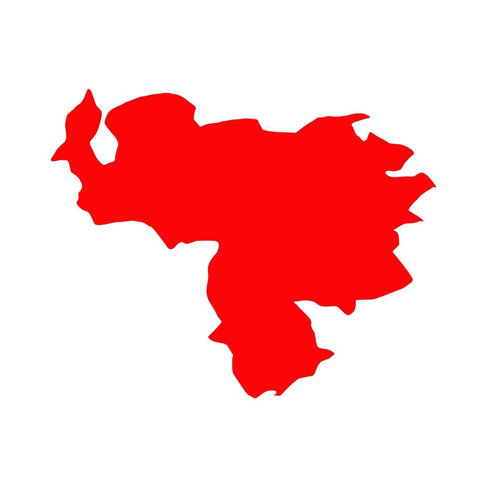 Venezuela map illustrated vector