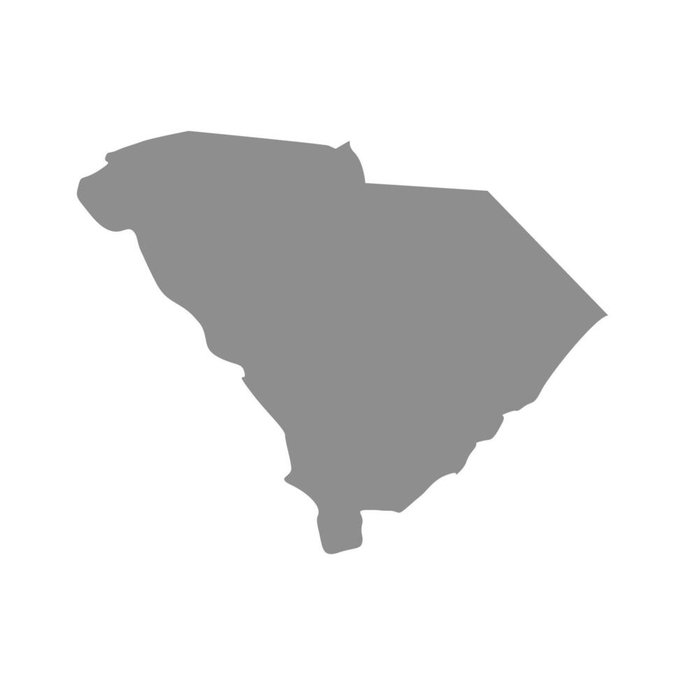 South Carolina illustrated map vector