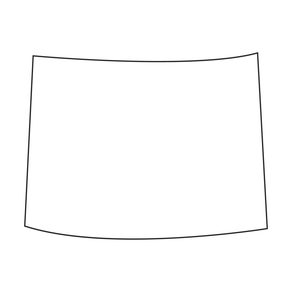Colorado map on white background vector