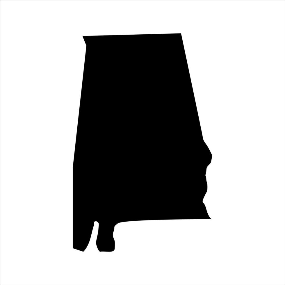 Alabama map on white background vector