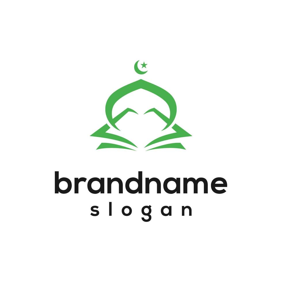 Vector graphic of mosque logo design template