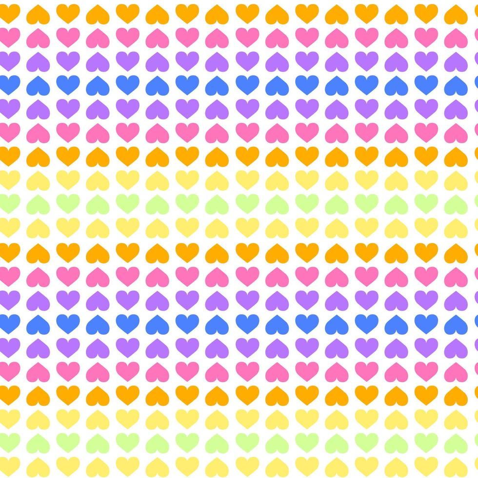 Love hearts repeat seamless pattern vector