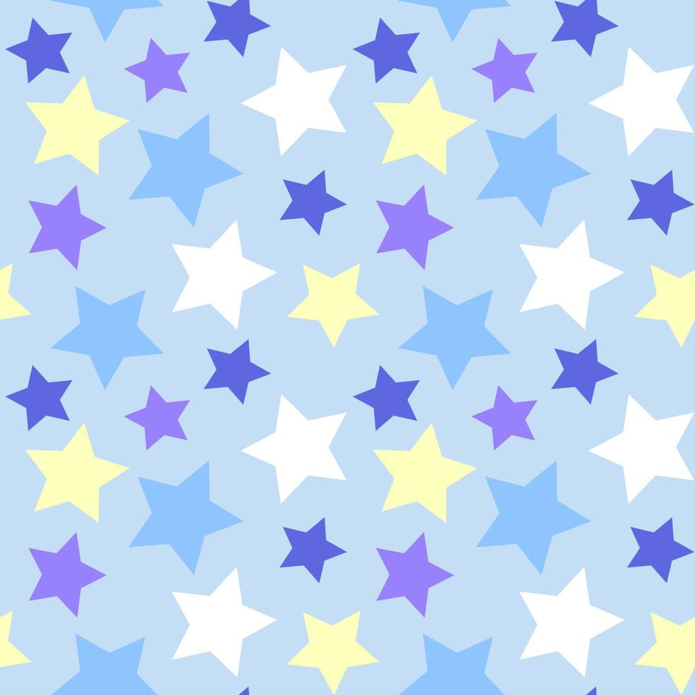 Stars repeat seamless pattern print vector