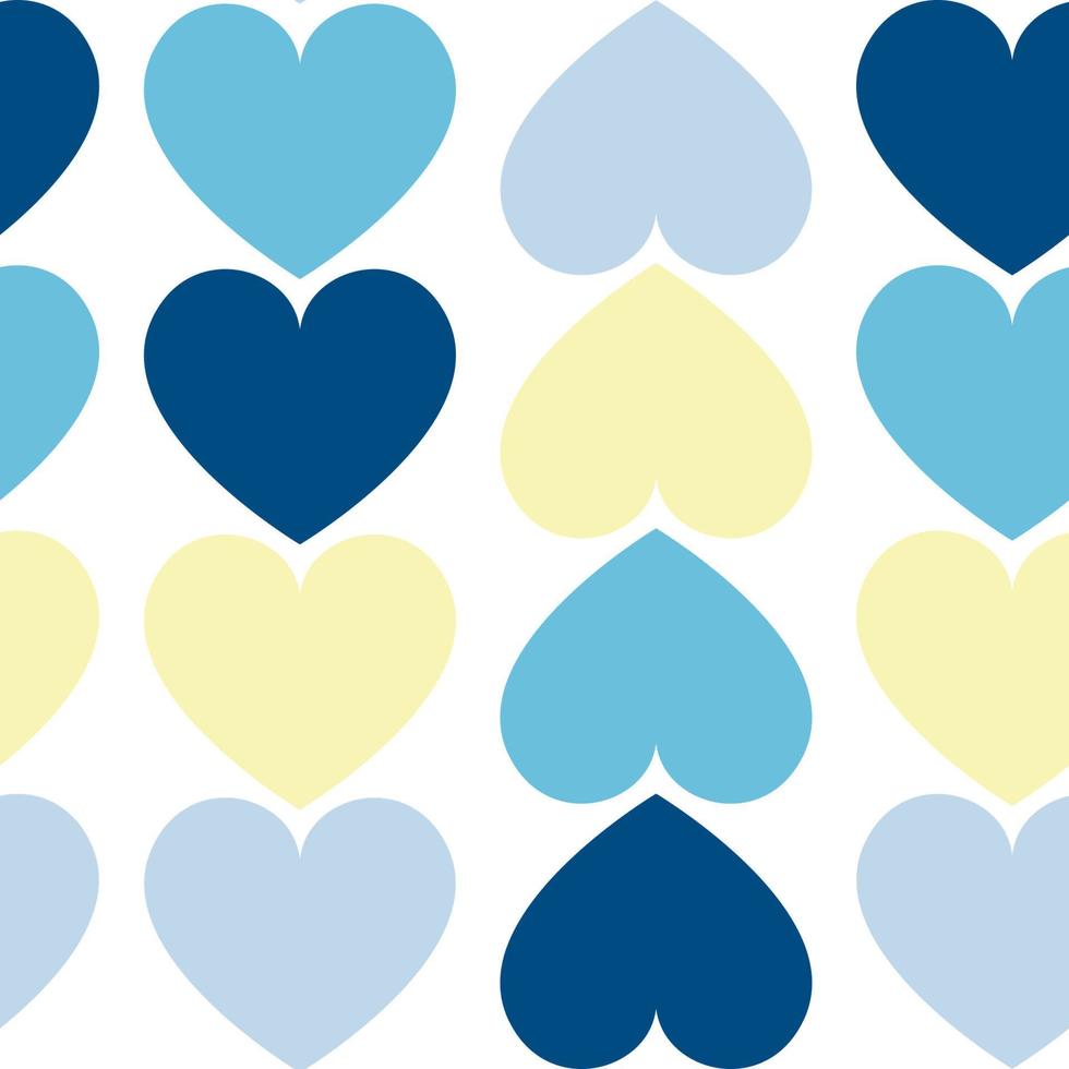 Love heart repeat seamless pattern vector