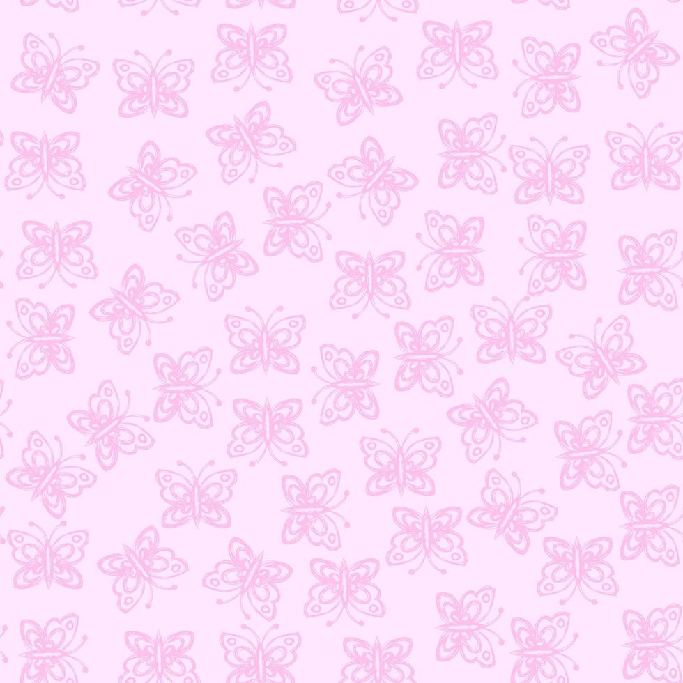 Butterflies repeat seamless pattern print vector
