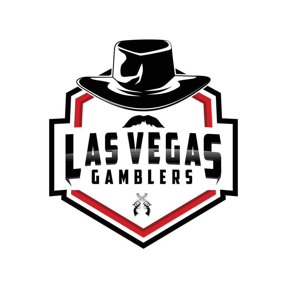 Las vegas gamblers illustration vector