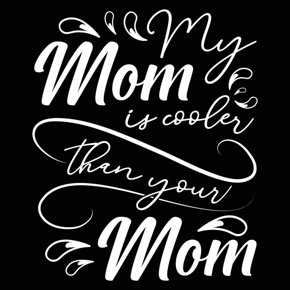 Typography mother t-shirt design, mom lover, graphic element vector