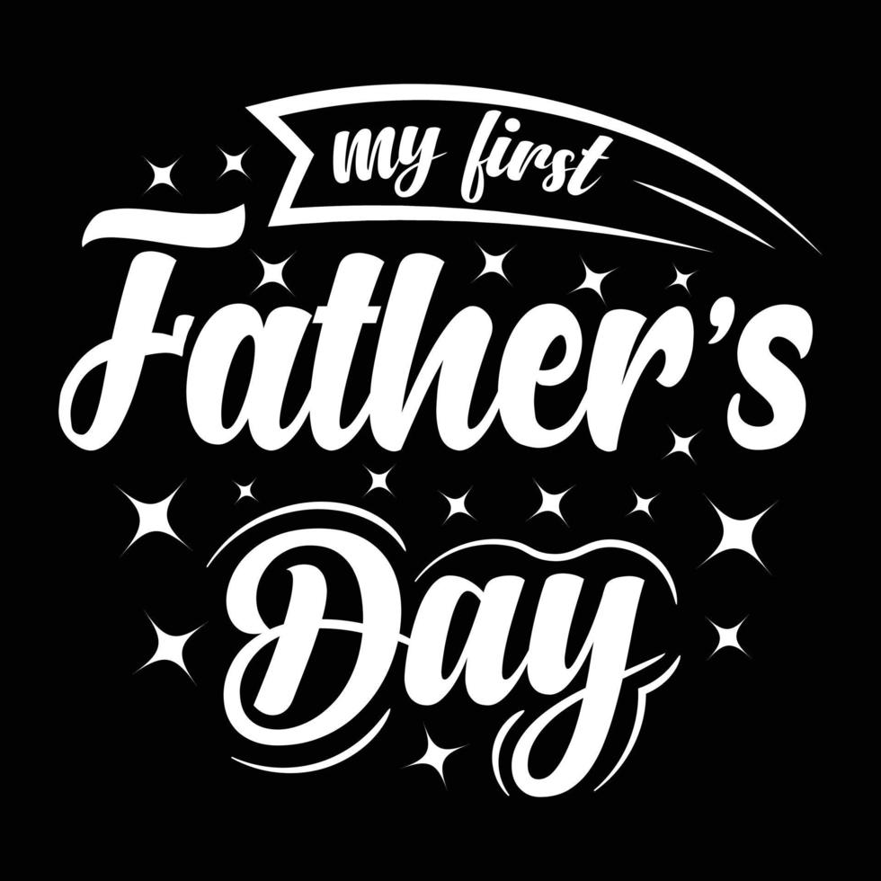 Typography Father and Papa t-shirt design, vector graphic element