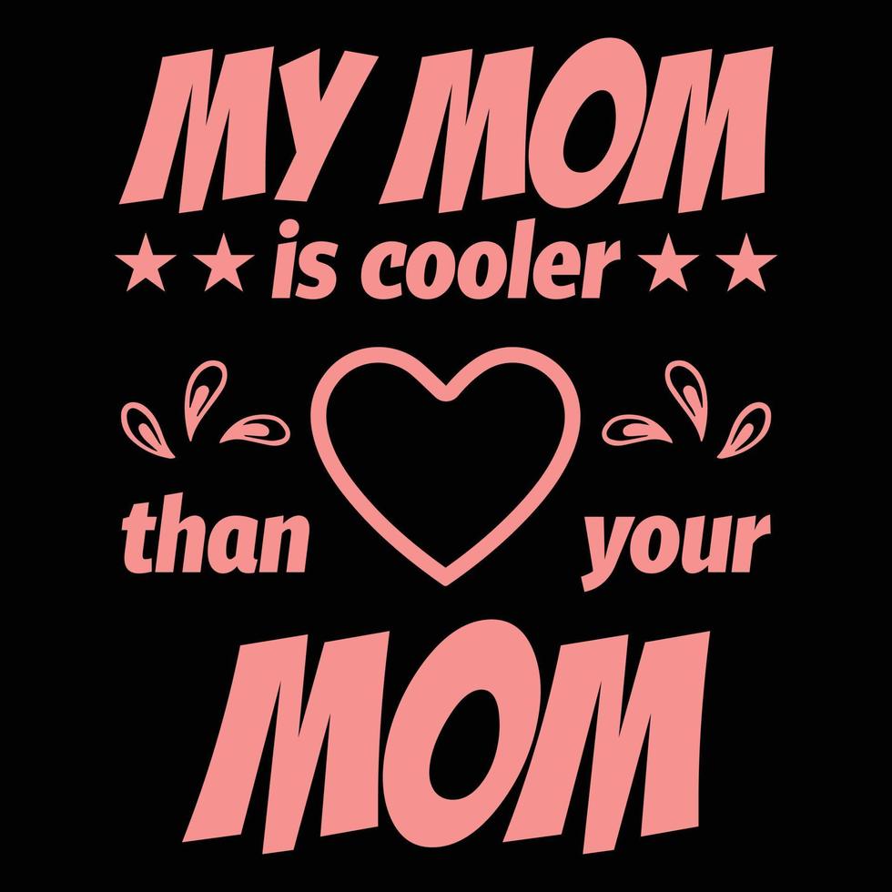 Typography mother t-shirt design, mom lover, graphic element vector