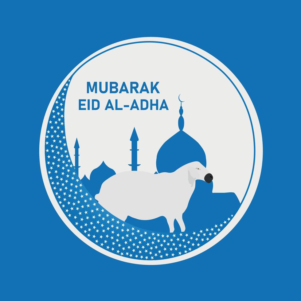 Mubarak eid al adha vector