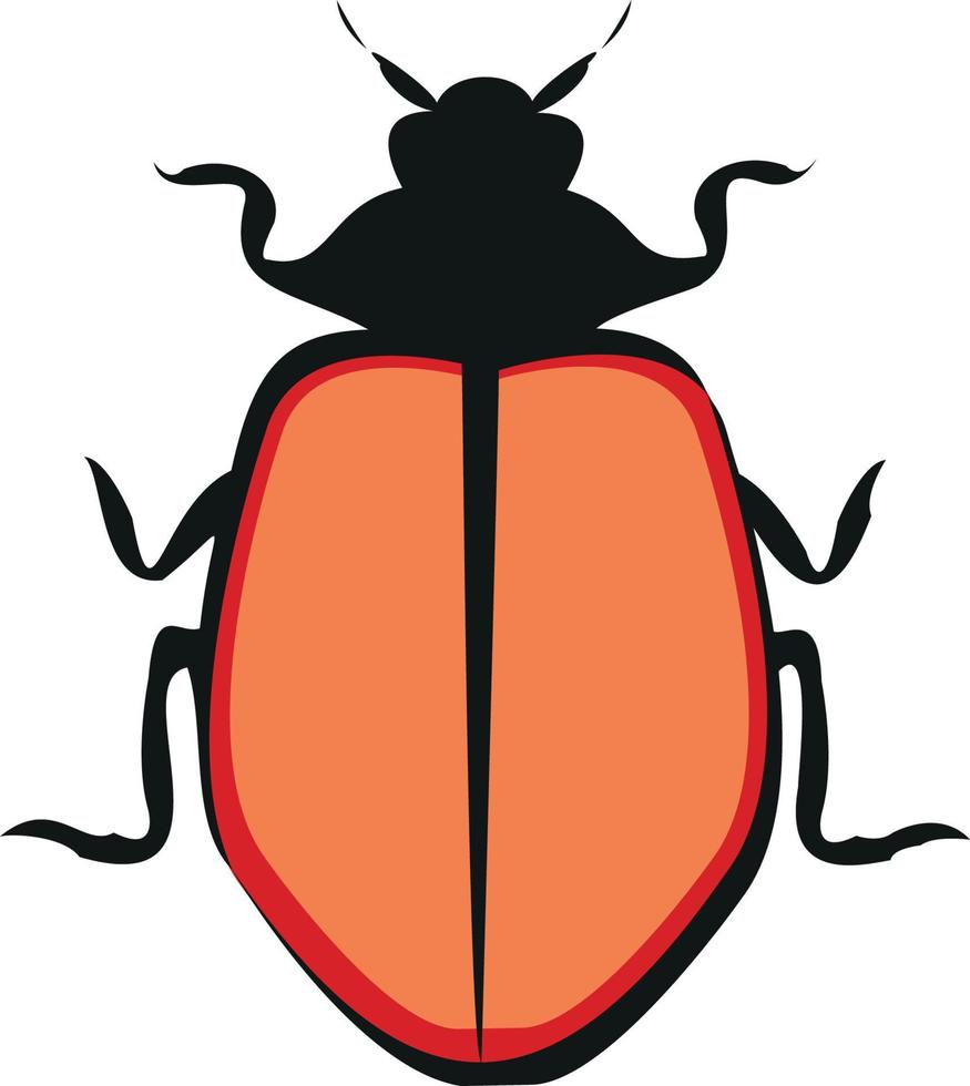 Stag beetle on white background vector