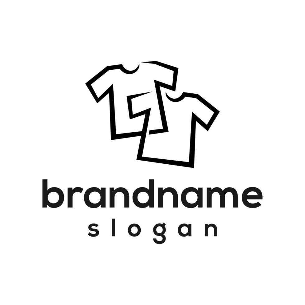 Vector graphic of clothing logo design template