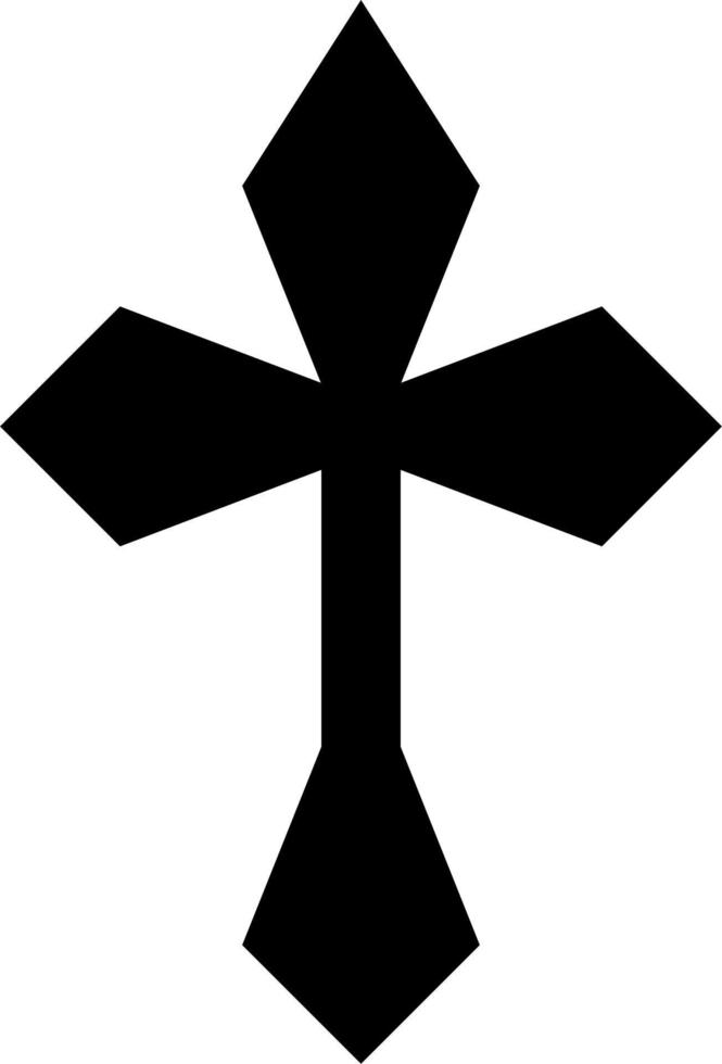 Black Cross Vector