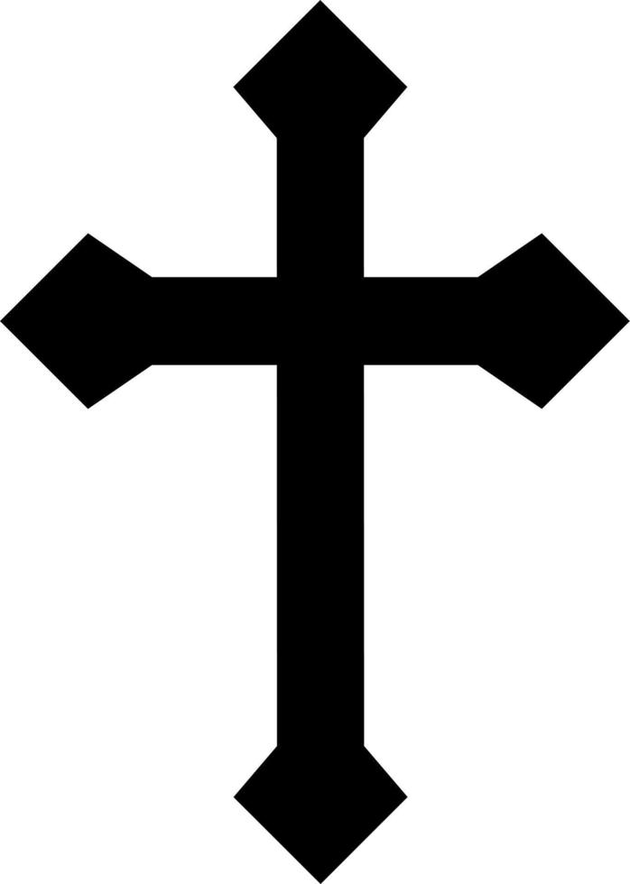 Black Cross Vector