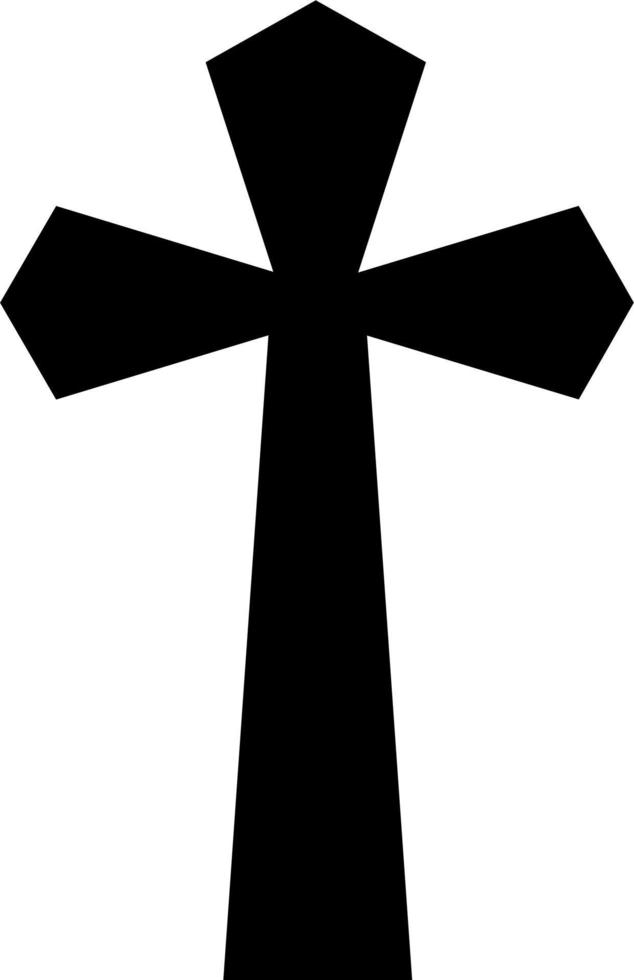 vector de cruz negra